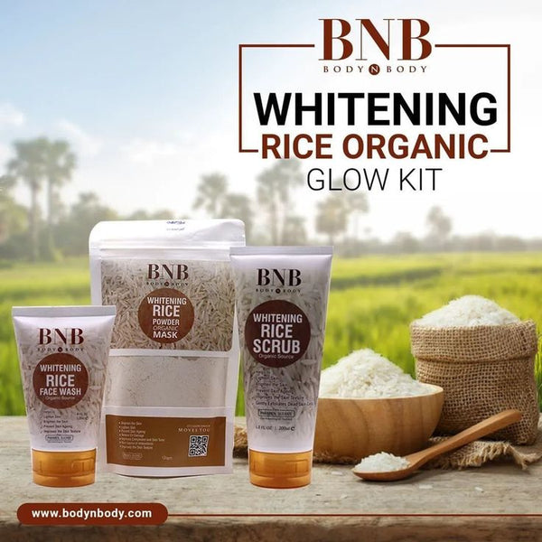 BNB Whitening Rice Extract Glow Kit(3-in-1)